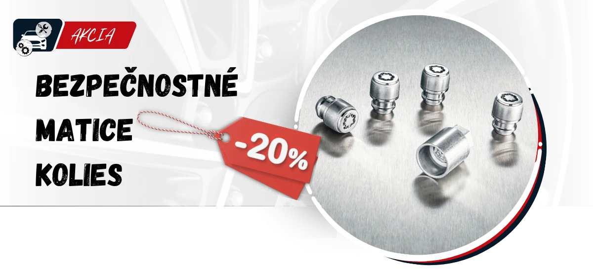 Bezpečnostné matice kolies Kia so zľavou 20 % pri prezutí