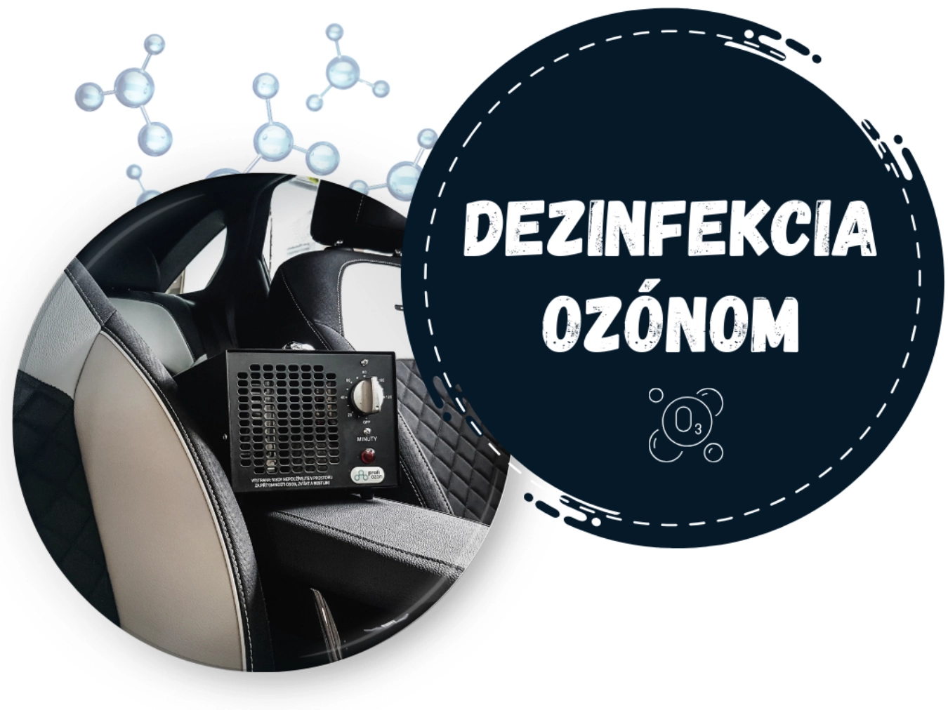 Dezinfekca vozidla ozónom