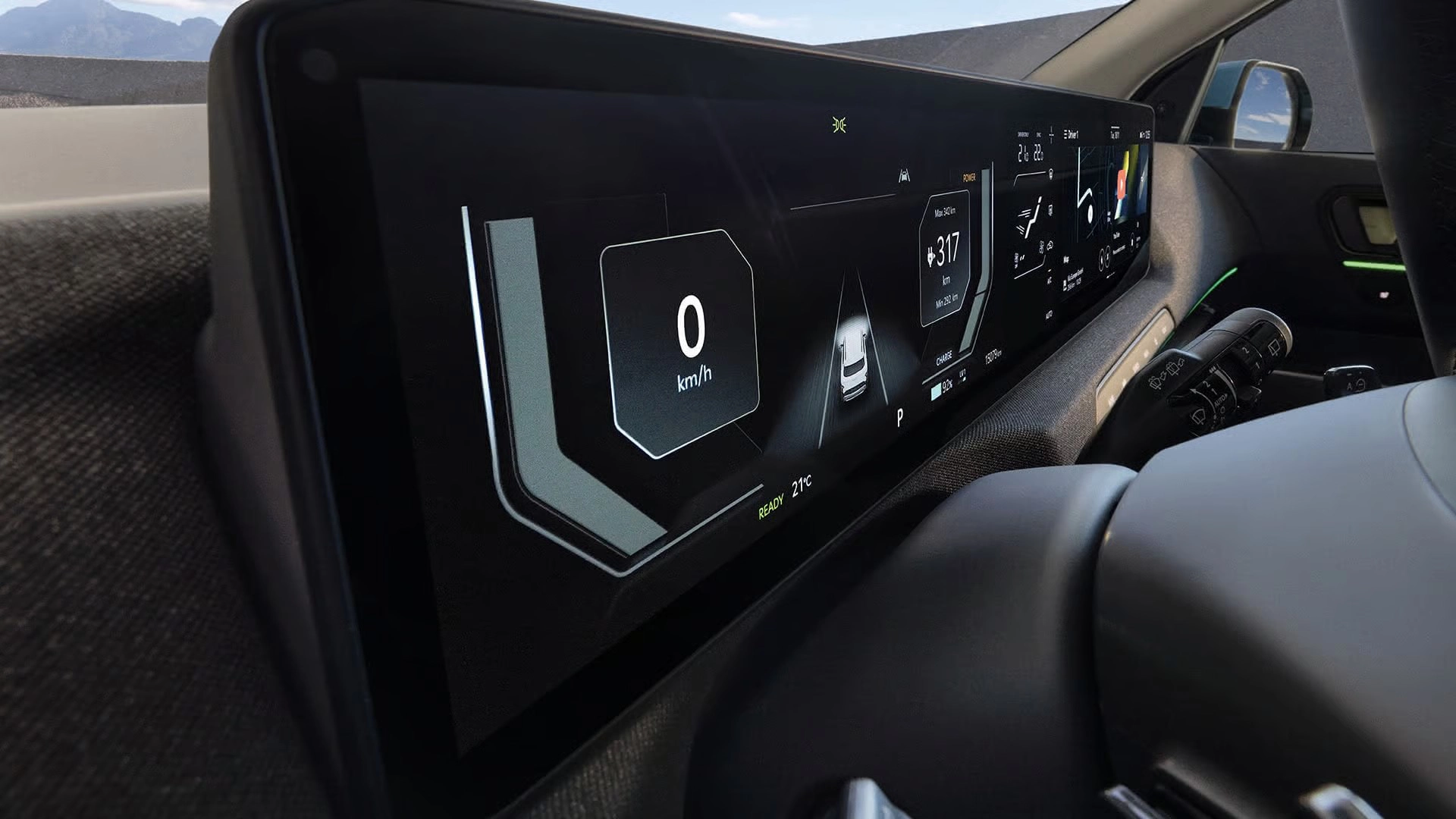 Digitálny prístrojový panel v&nbsp;Kia EV2