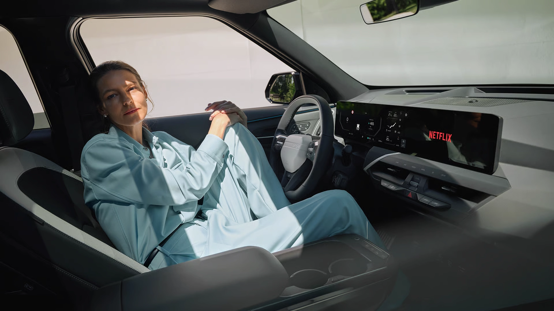 Relaxačné sedadlá v&nbsp;interiéri Kia EV5