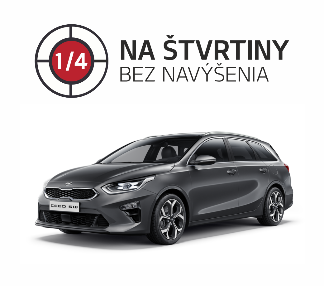 Kia Financovanie - na štvrtinky bez navýšenia