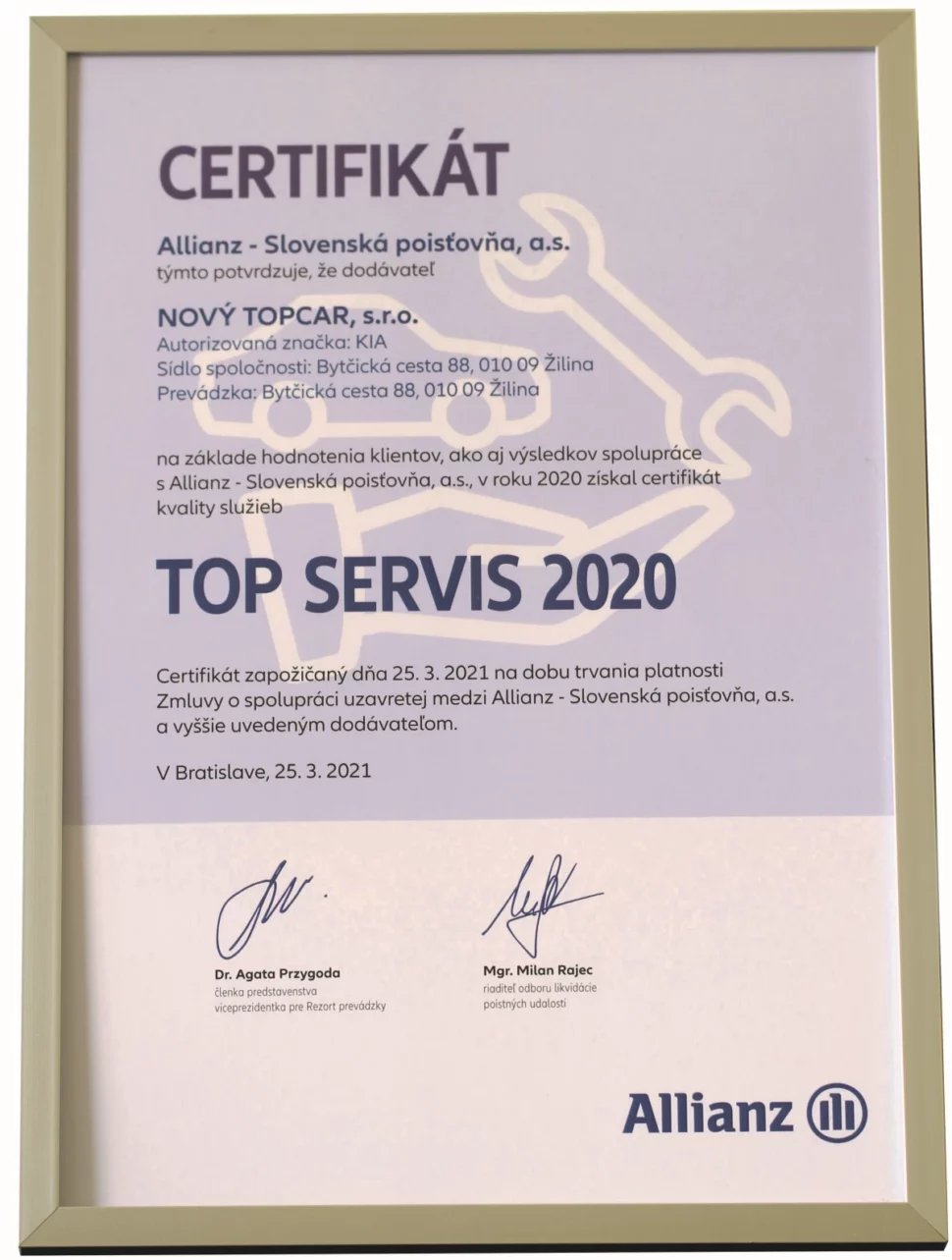 TOP SERVIS 2020